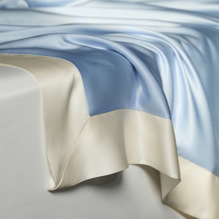 91家纺网 家纺一手货源 找家纺 100支兰精天丝夏被纯色莱赛尔天丝空调被 天丝夏凉被 圣托蓝