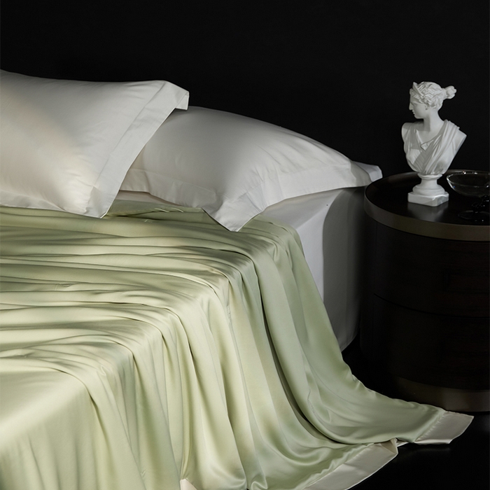 91家纺网 家纺一手货源 找家纺 100支兰精天丝夏被纯色莱赛尔天丝空调被 天丝夏凉被 阳光绿