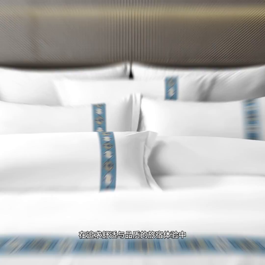 91家纺网 家纺一手货源 找家纺 （总）啊雅家居 2026新款120克大织带床单款床笠款宾馆酒店民宿绑带三件套四件套可订logo-