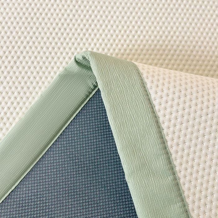 91家纺网 家纺一手货源 找家纺 （总）耐思家纺 2025新品A类高端大版高分子530克PE提花冰豆豆床席床笠千鸟结系列直播爆款(可供跨境压缩)