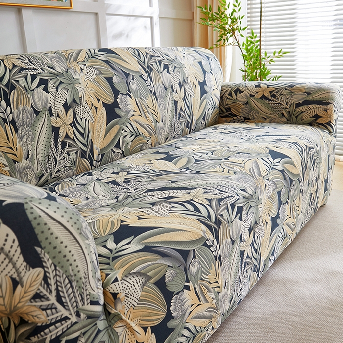 91家纺网 家纺一手货源 找家纺 共鸣沙发套 2025新款牛奶丝印花系列沙发套（新增花色全包款）  繁花