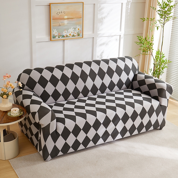 共鸣沙发套 2025新款牛奶丝印花系列沙发套（新增花色全包款）  记忆格