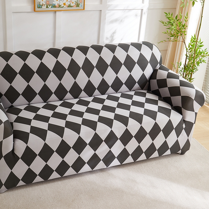 91家纺网 家纺一手货源 找家纺 共鸣沙发套 2025新款牛奶丝印花系列沙发套（新增花色全包款）  记忆格