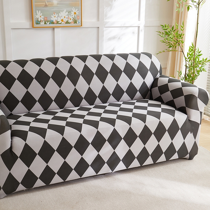 91家纺网 家纺一手货源 找家纺 共鸣沙发套 2025新款牛奶丝印花系列沙发套（新增花色全包款）  记忆格