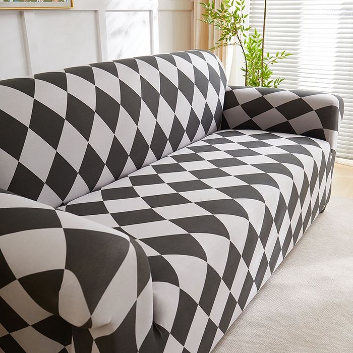 91家纺网 家纺一手货源 找家纺 共鸣沙发套 2025新款牛奶丝印花系列沙发套（新增花色全包款）  记忆格