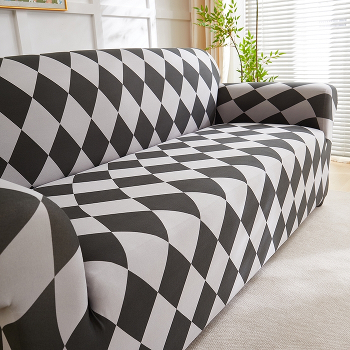 91家纺网 家纺一手货源 找家纺 共鸣沙发套 2025新款牛奶丝印花系列沙发套（新增花色全包款）  记忆格