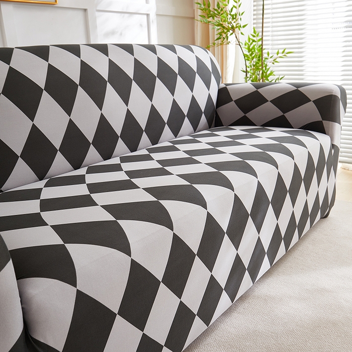 91家纺网 家纺一手货源 找家纺 共鸣沙发套 2025新款牛奶丝印花系列沙发套（新增花色全包款）  记忆格