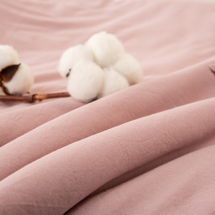 91家纺网 家纺一手货源 找家纺 梦初语 2025新款A类母婴水洗棉纯色双拼新疆棉花夏凉被可机洗直播爆单夏被 温馨粉