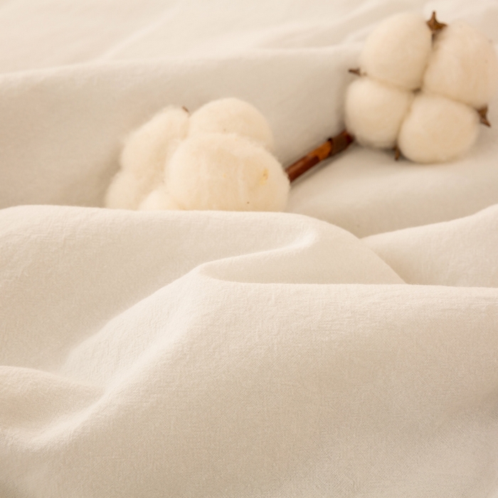 91家纺网 家纺一手货源 找家纺 梦初语 2025新款A类母婴水洗棉纯色双拼新疆棉花夏凉被可机洗直播爆单夏被 奶白