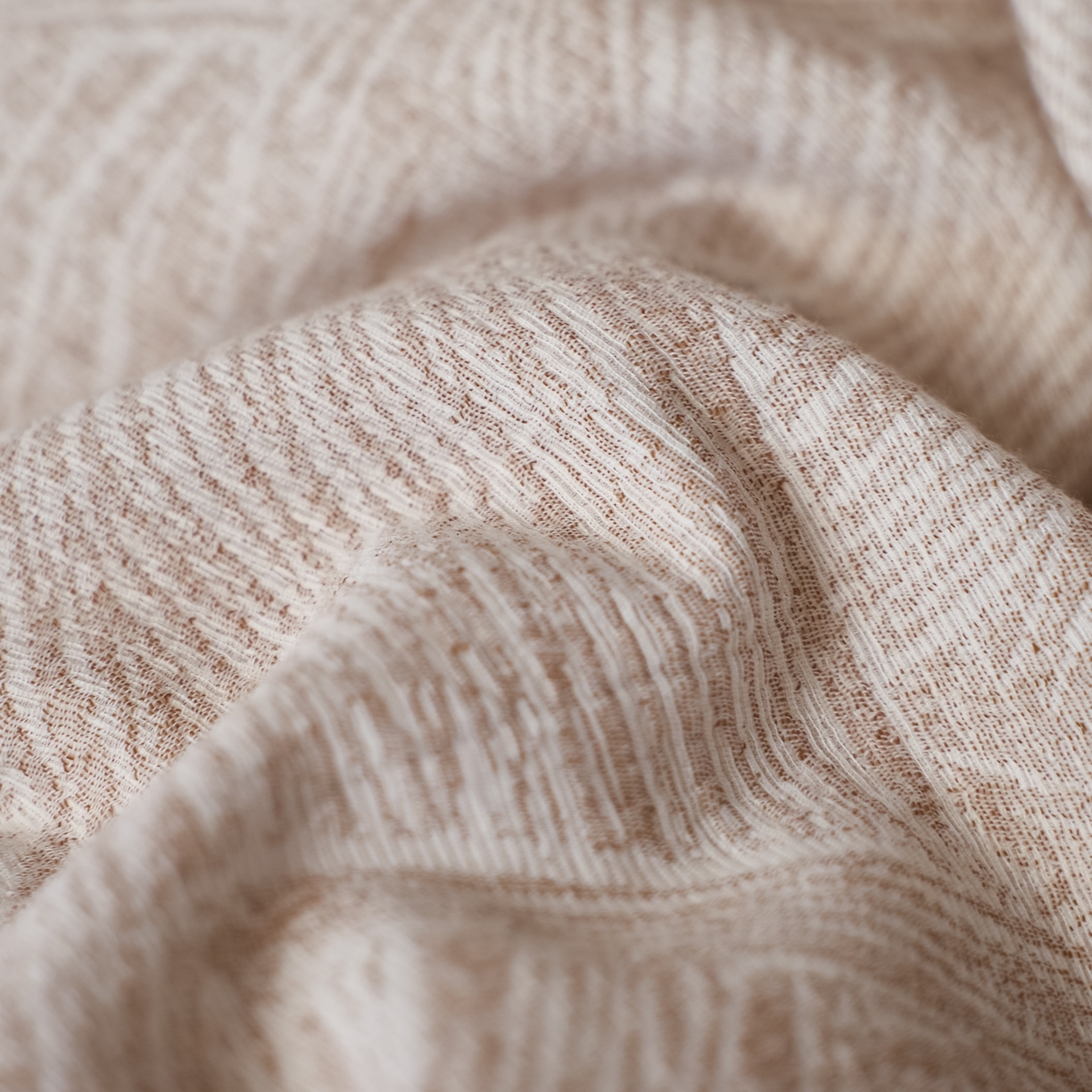 91家纺网 家纺一手货源 找家纺 安莱生活 2025新款三层纱提花四件套--伯尔纳 伯尔纳-卡其（不供抖音）