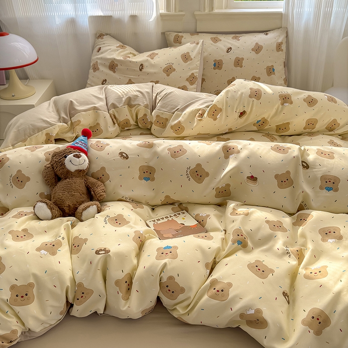 91家纺网 家纺一手货源 找家纺 （总）沐芷 2025 软萌卡通超柔水洗棉单被套A类 被套单件被罩