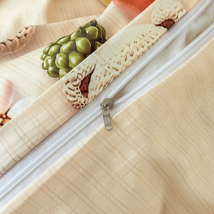 91家纺网 家纺一手货源 找家纺 绒裕家纺 2025春夏新款新品直播爆款推荐5D立体双层纱小清新四件套单被套宿舍三件套 5D蜜糖小熊-黄