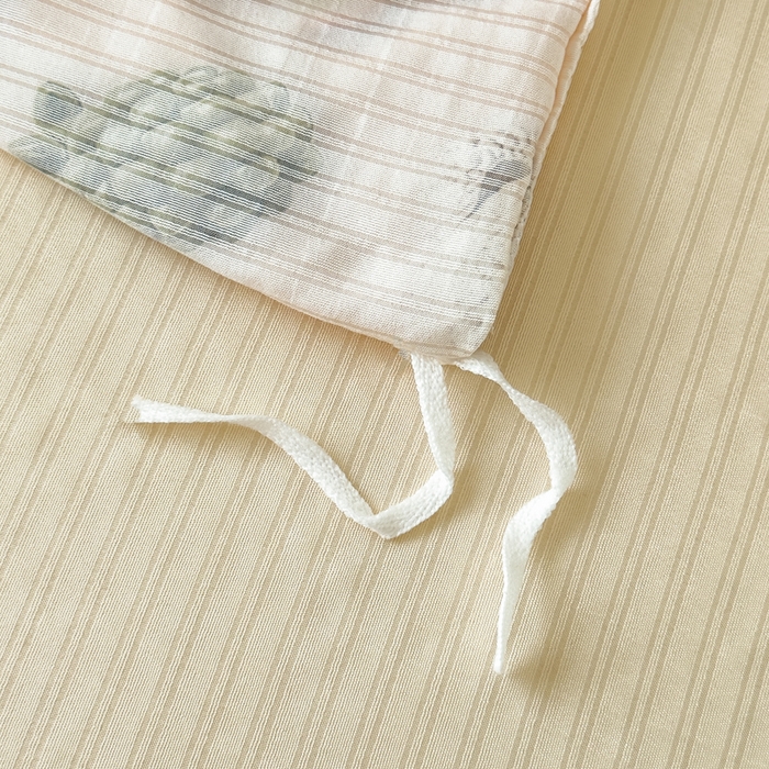 91家纺网 家纺一手货源 找家纺 绒裕家纺 2025春夏新款新品直播爆款推荐5D立体双层纱小清新四件套单被套宿舍三件套 5D蜜糖小熊-黄