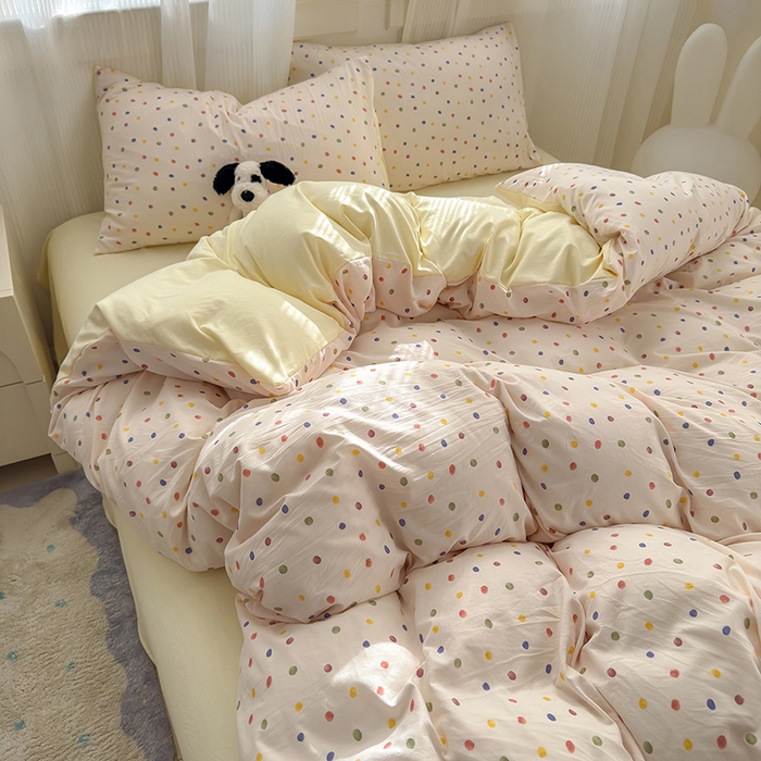 91家纺网 家纺一手货源 找家纺 （总）沐芷 2025 软萌水洗棉卡通印花四件套床上用品三件套被套床单