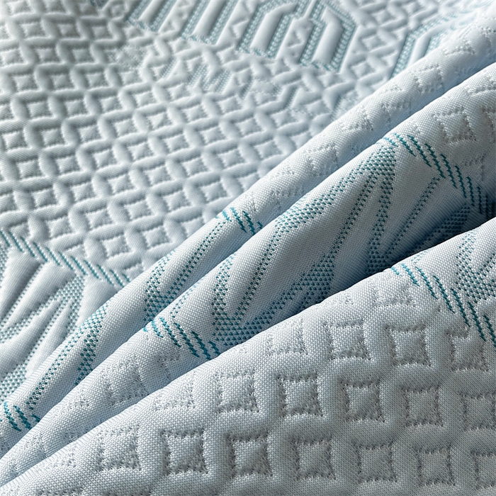 91家纺网 家纺一手货源 找家纺 （总）耐思家纺 2025新品A类高端大版高分子530克PE提花冰豆豆床席床笠系列直播热款(可供跨境压缩)