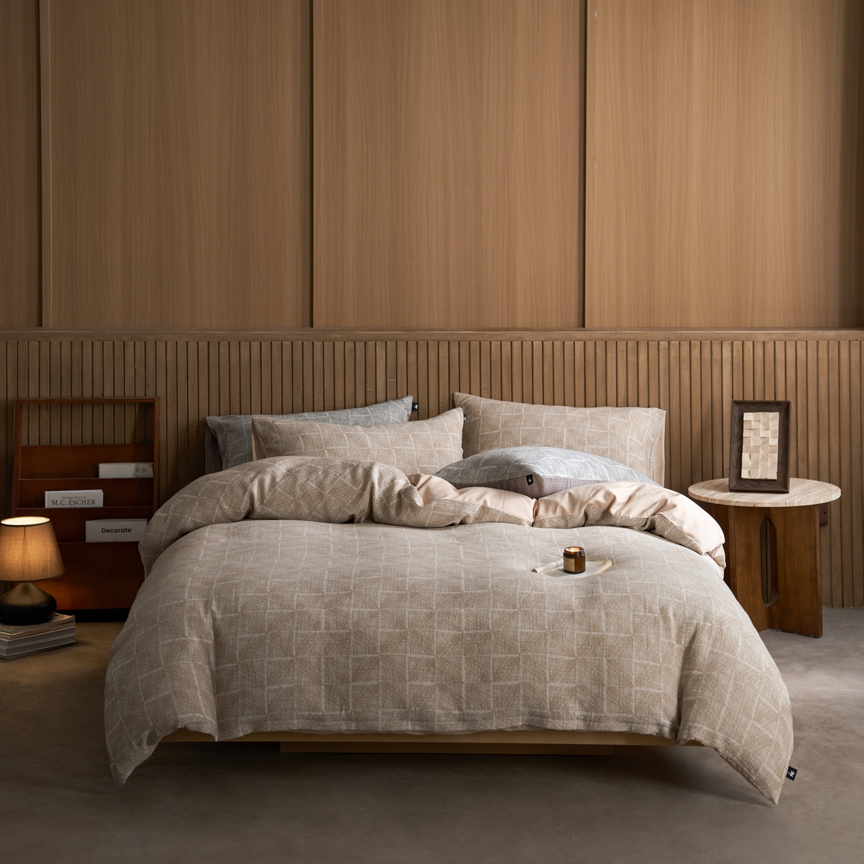 91家纺网 家纺一手货源 找家纺 （总）安莱生活 2025新款三层纱大提花四件套--苏珊格