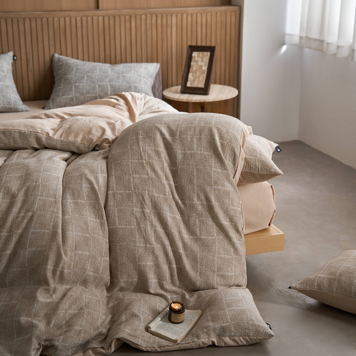 91家纺网 家纺一手货源 找家纺 （总）安莱生活 2025新款三层纱大提花四件套--苏珊格