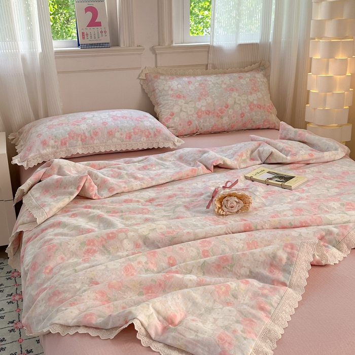 91家纺网 家纺一手货源 找家纺 （总）曼之夏 2025新款A类全棉纯棉双层纱大豆纤维夏被夏凉被空调被