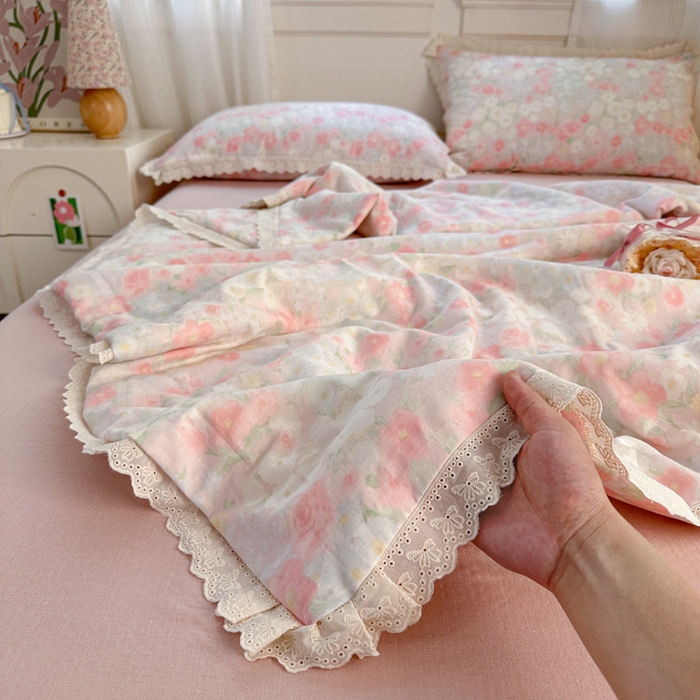 91家纺网 家纺一手货源 找家纺 （总）曼之夏 2025新款A类全棉纯棉双层纱大豆纤维夏被夏凉被空调被