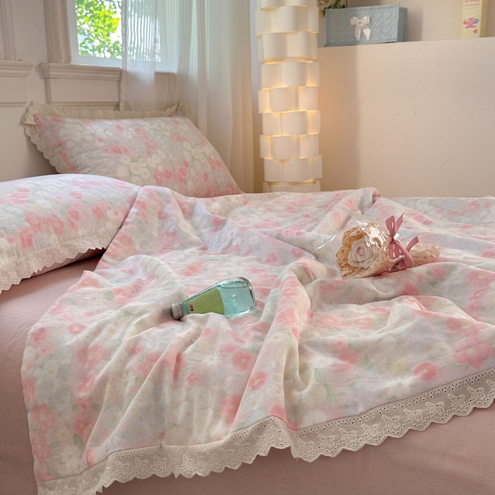 91家纺网 家纺一手货源 找家纺 （总）曼之夏 2025新款A类全棉纯棉双层纱大豆纤维夏被夏凉被空调被