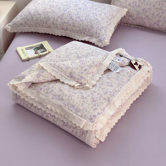 91家纺网 家纺一手货源 找家纺 （总）曼之夏 2025新款A类全棉纯棉双层纱大豆纤维夏被夏凉被空调被