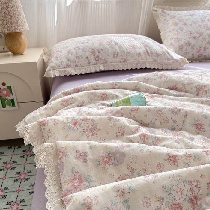 91家纺网 家纺一手货源 找家纺 曼之夏 2025新款A类全棉纯棉双层纱大豆纤维夏被夏凉被空调被 丽莎