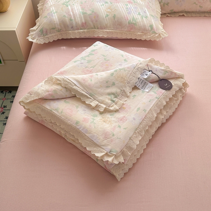 91家纺网 家纺一手货源 找家纺 （总）曼之夏 2025新款A类全棉纯棉双层纱大豆纤维夏被夏凉被空调被