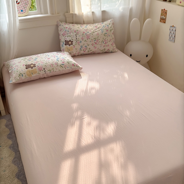 91家纺网 家纺一手货源 找家纺 沐芷 2025 软萌卡通超柔水洗棉单被套A类 被套单件被罩 花仙兔兔