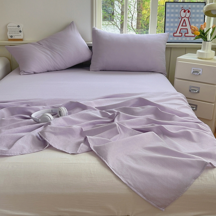 91家纺网 家纺一手货源 找家纺 （总）柠萌家居 2025年新款A类母婴级纯棉双层纱床单全棉床单