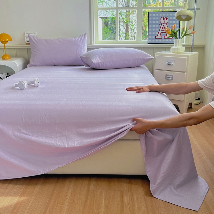 91家纺网 家纺一手货源 找家纺 （总）柠萌家居 2025年新款A类母婴级纯棉双层纱床单全棉床单