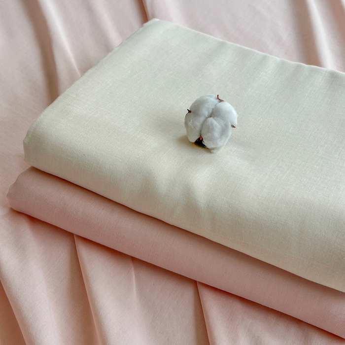 91家纺网 家纺一手货源 找家纺 柠萌家居 2025年新款A类母婴级纯棉双层纱床单全棉床单 双层纱蜜桃粉