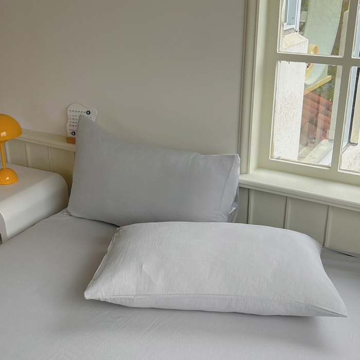 91家纺网 家纺一手货源 找家纺 柠萌家居 2025年新款A类母婴级纯棉双层纱床单全棉床单 双层纱橄榄灰