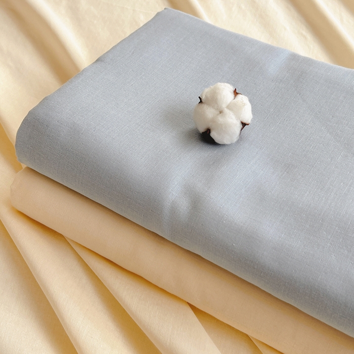 91家纺网 家纺一手货源 找家纺 柠萌家居 2025年新款A类母婴级纯棉双层纱床单全棉床单 双层纱米黄