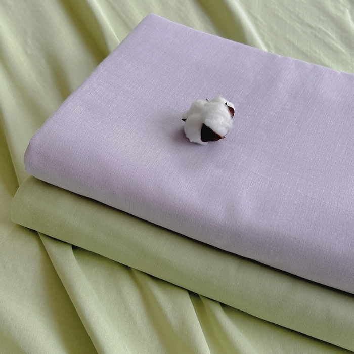 91家纺网 家纺一手货源 找家纺 柠萌家居 2025年新款A类母婴级纯棉双层纱床单全棉床单 双层纱抹茶绿