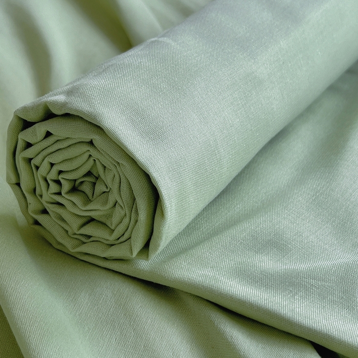 91家纺网 家纺一手货源 找家纺 柠萌家居 2025年新款A类母婴级纯棉双层纱床单全棉床单 双层纱抹茶绿