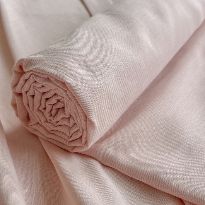 91家纺网 家纺一手货源 找家纺 柠萌家居 2025年新款A类母婴级纯棉双层纱床单全棉床单 双层纱蜜桃粉