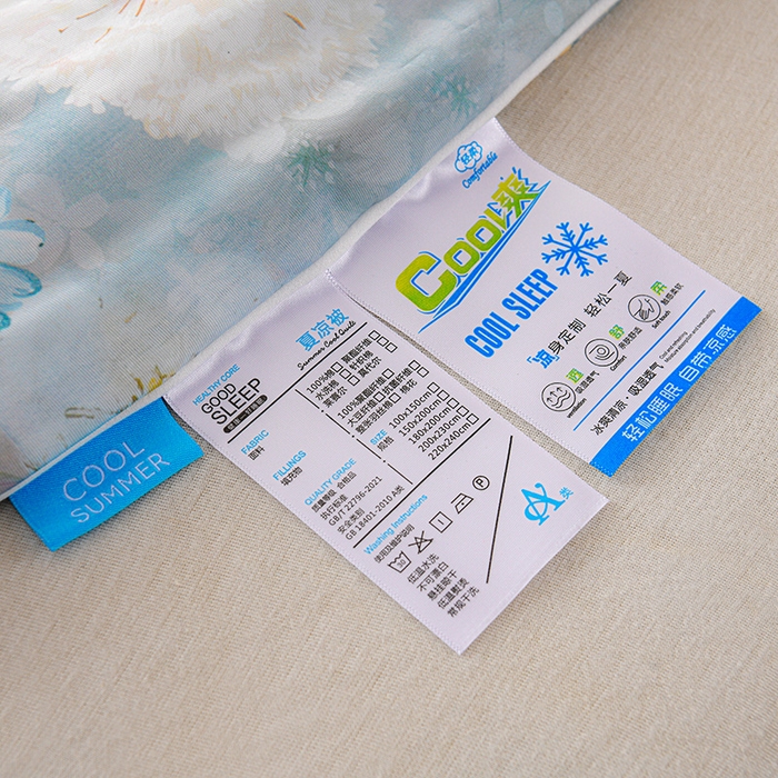 91家纺网 家纺一手货源 找家纺 预言家纺 2025新款A类凉感丝印花夏被夏凉被空调被 油画花园