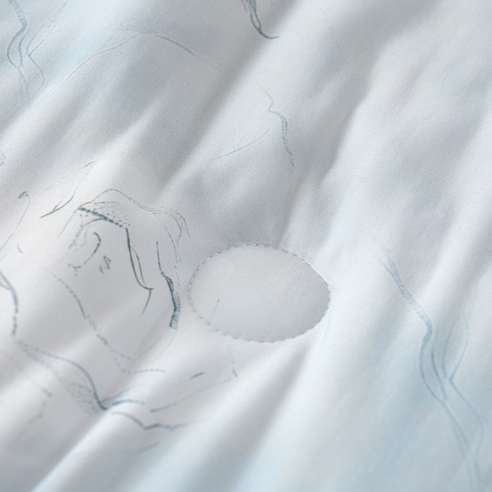 91家纺网 家纺一手货源 找家纺 预言家纺 2025新款A类凉感丝印花夏被夏凉被空调被 木棉花