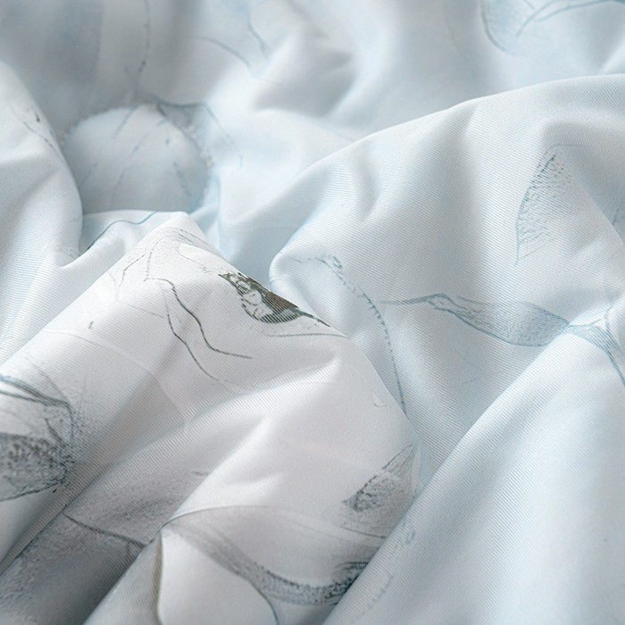 91家纺网 家纺一手货源 找家纺 预言家纺 2025新款A类凉感丝印花夏被夏凉被空调被 木棉花