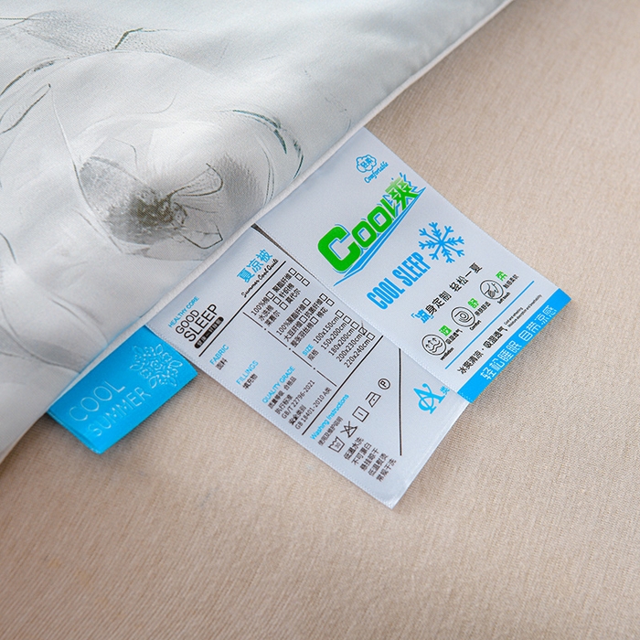 91家纺网 家纺一手货源 找家纺 预言家纺 2025新款A类凉感丝印花夏被夏凉被空调被 木棉花