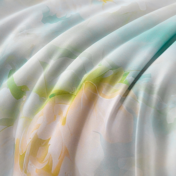 91家纺网 家纺一手货源 找家纺 预言家纺 2025新款A类凉感丝印花夏被夏凉被空调被 夏日清新