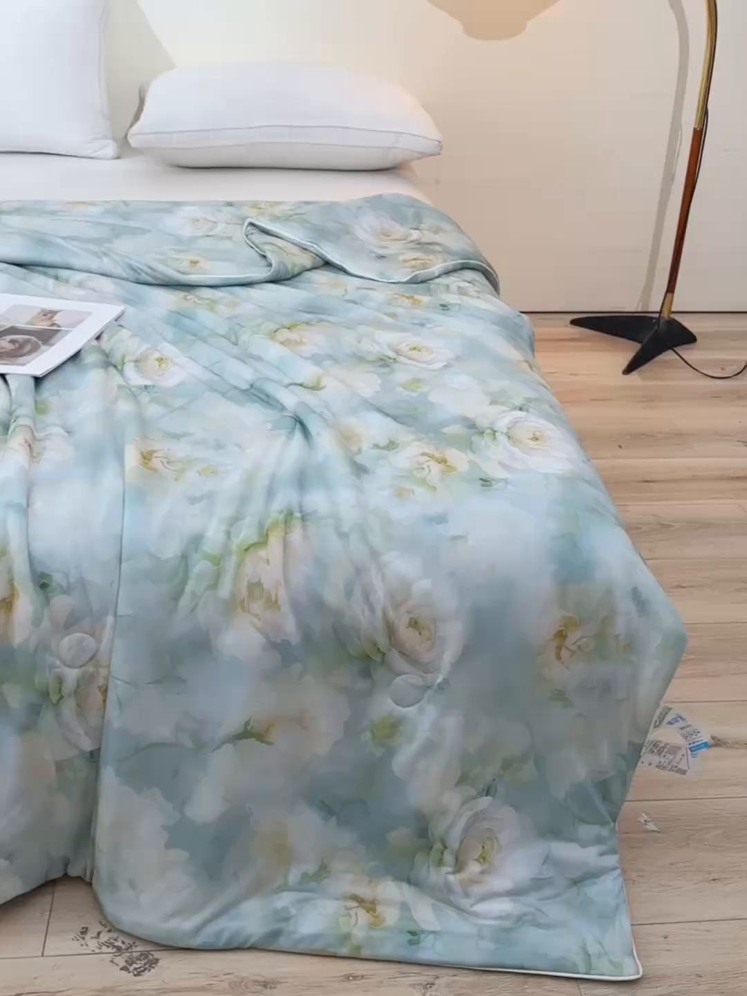 91家纺网 家纺一手货源 找家纺 预言家纺 2025新款A类凉感丝印花夏被夏凉被空调被 夏日清新