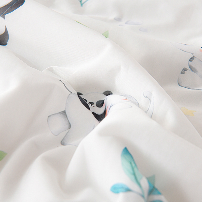 91家纺网 家纺一手货源 找家纺 预言家纺 2025新款A类凉感丝印花夏被夏凉被空调被 熊猫