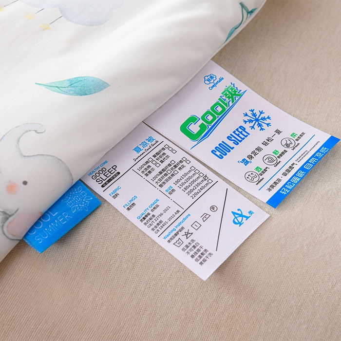 91家纺网 家纺一手货源 找家纺 预言家纺 2025新款A类凉感丝印花夏被夏凉被空调被 熊猫