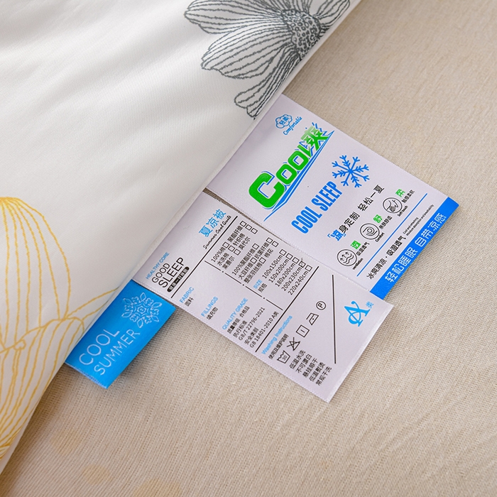 91家纺网 家纺一手货源 找家纺 预言家纺 2025新款A类凉感丝印花夏被夏凉被空调被 夏日缤纷