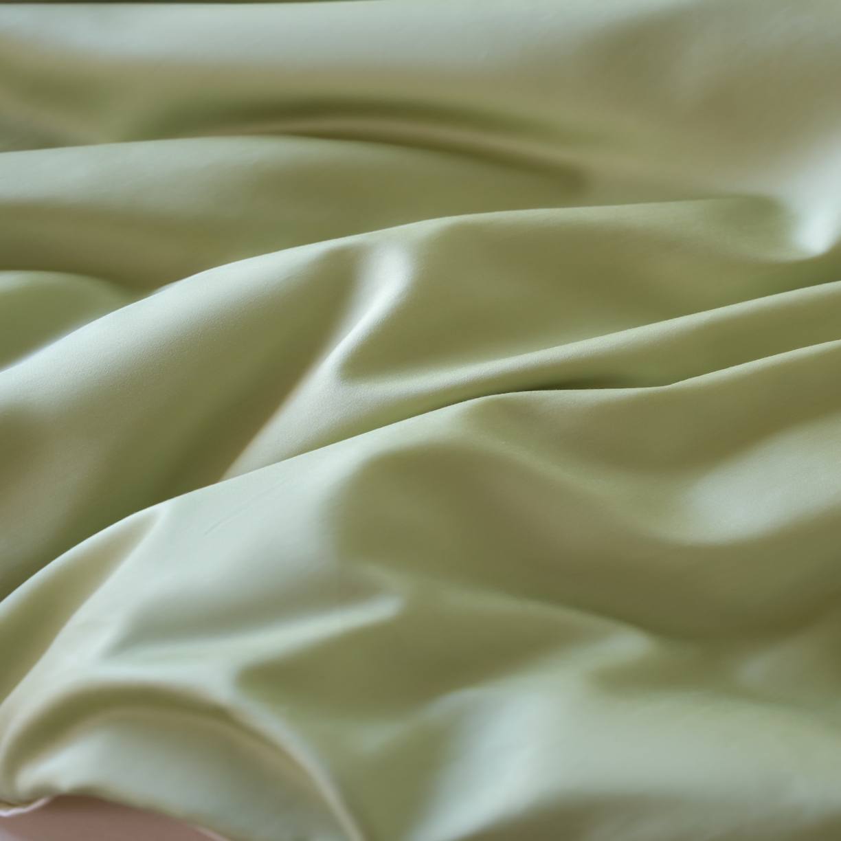 91家纺网 家纺一手货源 找家纺 秀色家纺 2025新款夏季轻奢A类100天丝长绒棉纯色床上四件套夏季冰丝被套床单高级感 Air天丝绵-抹茶奶白