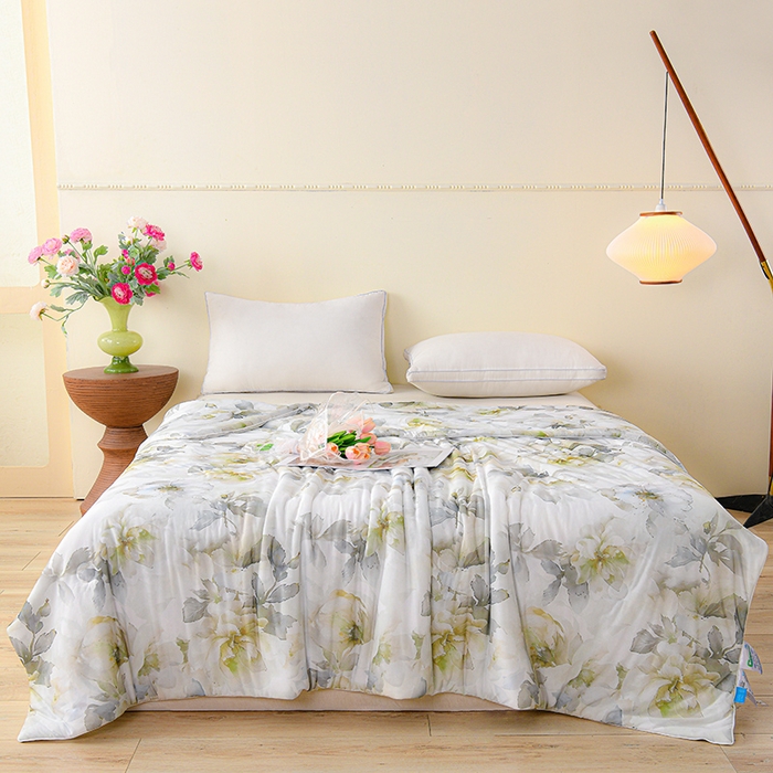 91家纺网 家纺一手货源 找家纺 （总）预言家纺 2025新款A类凉感丝印花夏被夏凉被空调被