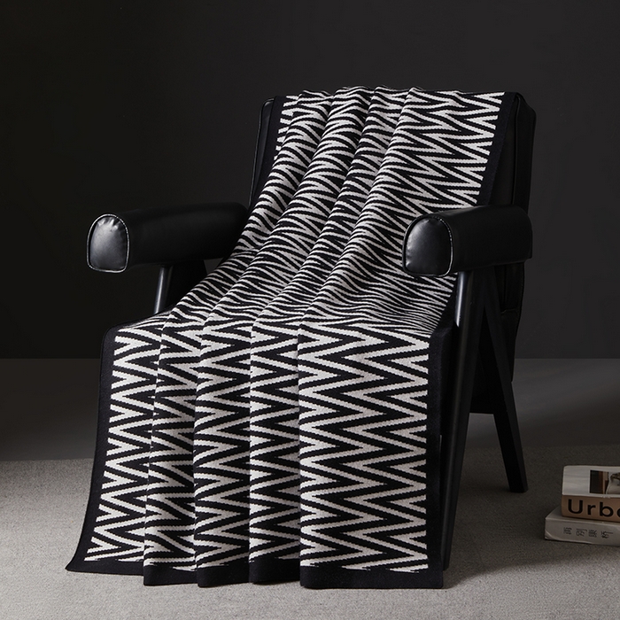 航途席业 2025新款亲肤舒适航空毯盖毯系列 w黑