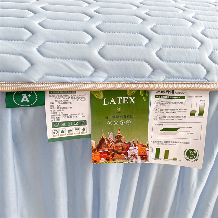 91家纺网 家纺一手货源 找家纺 （总）耐思家纺 2025新款纯色0.5乳胶床裙三件套