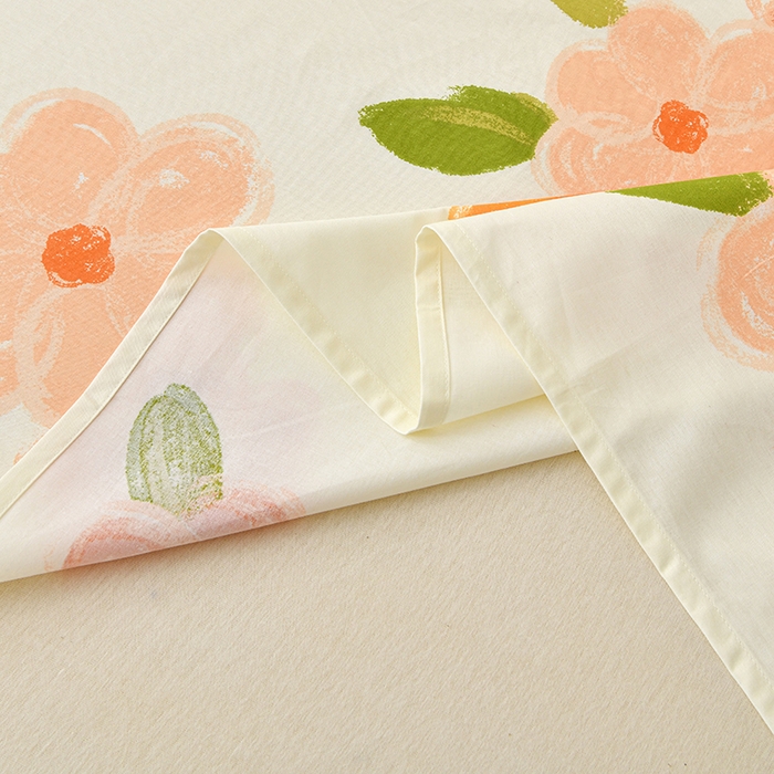 91家纺网 家纺一手货源 找家纺 宇彬家纺 2025直播新款13372全棉纯棉印花双人单床单枕套三件套喷气小清新简约学生被单 争奇斗艳